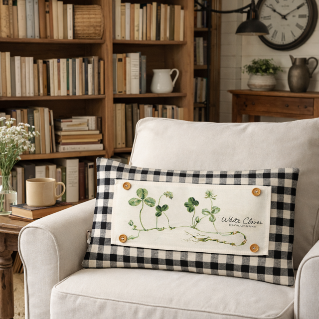 NEW! WINTER BUNDLE 26: 3 seasons +BOHO pillow: WHITE CLOVER, BE MY VALENTINE, DEER