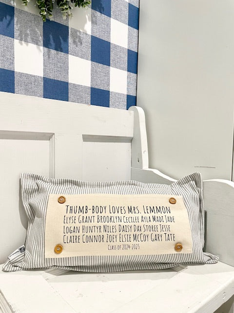 Custom Panel ONLY: RECTANGLE Teacher Appreciation RECTANGLE CUSTOM PANEL