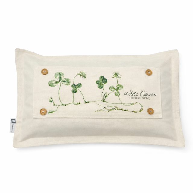 PANEL ONLY: RECTANGLE Botanical Shamrock St. Patrick's Farm Spring, Summer; WHITE CLOVER