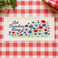 Holiday Panel: Summer; 4th of July Flower Field Patriotic Poppy Red, White, Blue American LET FREEOM RING FLORAL