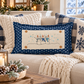 NEW! PANEL ONLY: RECTANGLE Winter; Blue, Chilly, Cold, Snowflakes, Scarves; 3 SNOWMEN