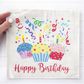 MISFIT PANEL ONLY: SQUARE Entry, Birthday, Between Holidays, House Warming, Host, Neutral: SQUARE HAPPY BIRTHDAY