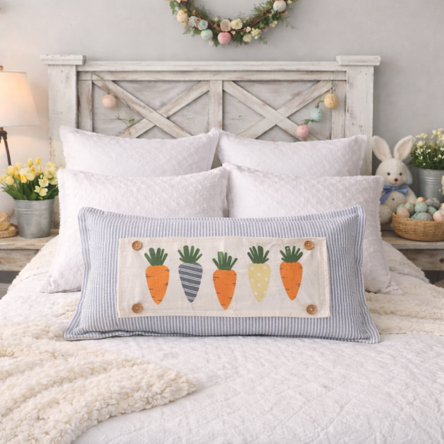 NEW! CUSTOM WINTER WEDDING BUNDLE 26:  3 seasons + GINGHAM/BUFFALO CHECK pillow: SNOWMAN SCARVES / XOXO / CARROT PATCH / CUSTOM PANEL