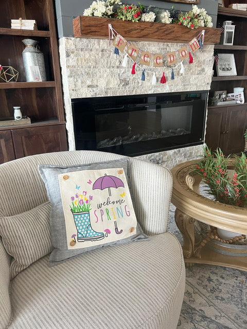 4 PANELS ONLY BUNDLE: SQUARE Sunny Days Bundle SAVE!!!: EASTER BASKET, SPRING BOOT, POPSICLES, LAND THAT I LOVE