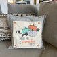 BUNDLE SET!  SAVE!  
Square Charcoal Gray Solid Pillow (comes with foam insert and these 3 panels in back pocket); Winter Spring Summer Fall Autumn:  HOCUS POCUS, PUMPKIN PATCH, STATIONWAGON