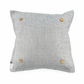 PILLOW ONLY: SQUARE Charcoal Gray Solid Pillow Only; CHARCOAL GREY PILLOW (with insert)