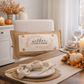 PANEL ONLY: RECTANGLE Fall Autumn, Host, Thanksgiving, Gratitude, Family, Friends, House Warming; GATHER TOGETHER