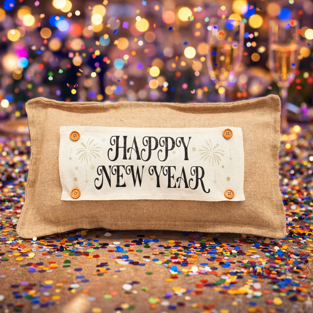 PILLOW ONLY (with fluffy insert): Country Idaho Potato Sack Burlap: BURLAP PILLOW (with insert)