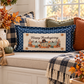 NEW!  PANEL ONLY:  Fall Autumn pumpkins, leaves, berries Pilgrims, stripes, polka dots, plaid; HAPPY THANKSGIVING