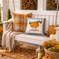 PANEL ONLY: SQUARE Fall Patch Autumn Thanksgiving Vine HELLO PUMPKIN