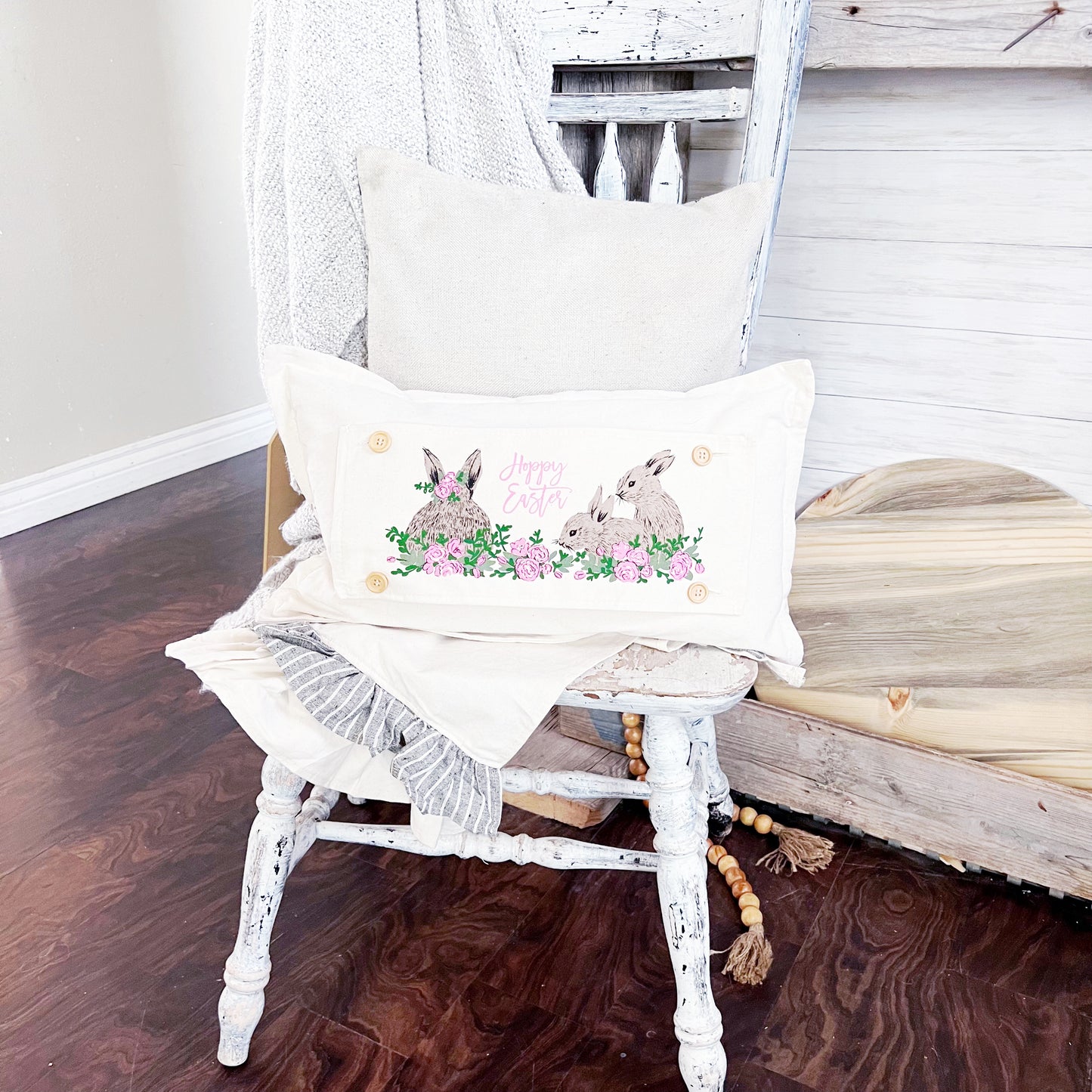 4 PANEL ONLY BUNDLE: RECTANGLE Easter Bundle Panels PASTEL EGGS / EASTER TRUCK / CARROTS / FLORAL BUNNIES