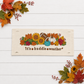 PANEL ONLY:  Fall leaves Football season pumpkin patch sunflower Autumn Sports / Superbowl Panel HUDDLE WEATHER ￼
