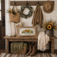 NEW!  PANEL ONLY:  Fall leaves floral sunflower Autumn FRESH PICKED FLOWERS