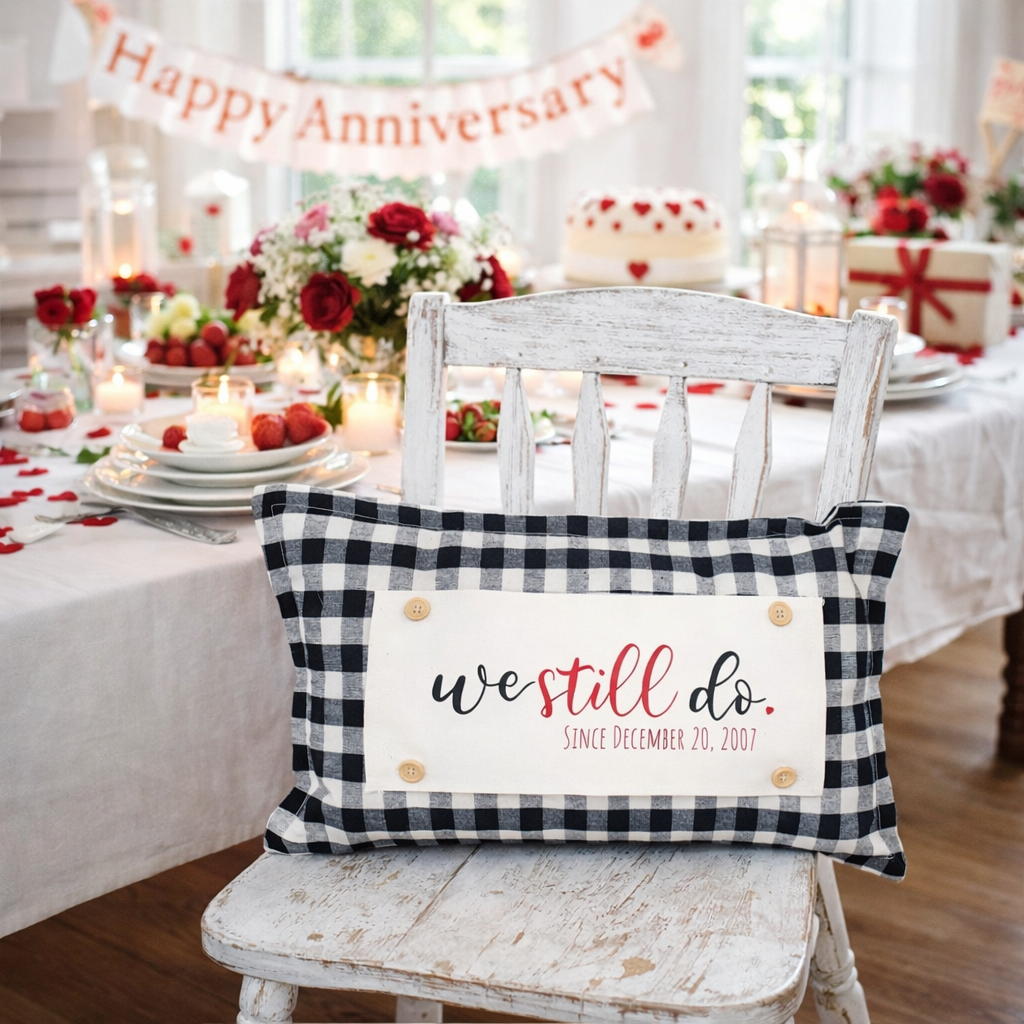 PANEL ONLY: RECTANGLE Personalize Your Wedding Date Anniversary Monogram Valentines  WE STILL DO DATE CUSTOM PANEL