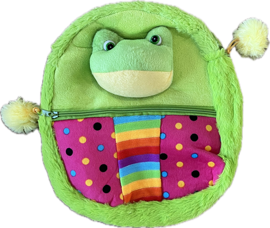 Little Miss Frog backpack Purse Bag with straps