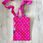 Gift for: Teen/College/Mom /Working Gal:  Pink Polka Dot Messanger bag purse