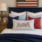 Holiday Panel: Summer; 4th of July Flower Field Patriotic Poppy Red, White, Blue American LET FREEOM RING FLORAL