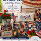 Holiday Panel: Summer; 4th of July Flower Field Patriotic Poppy Red, White, Blue American LET FREEOM RING FLORAL