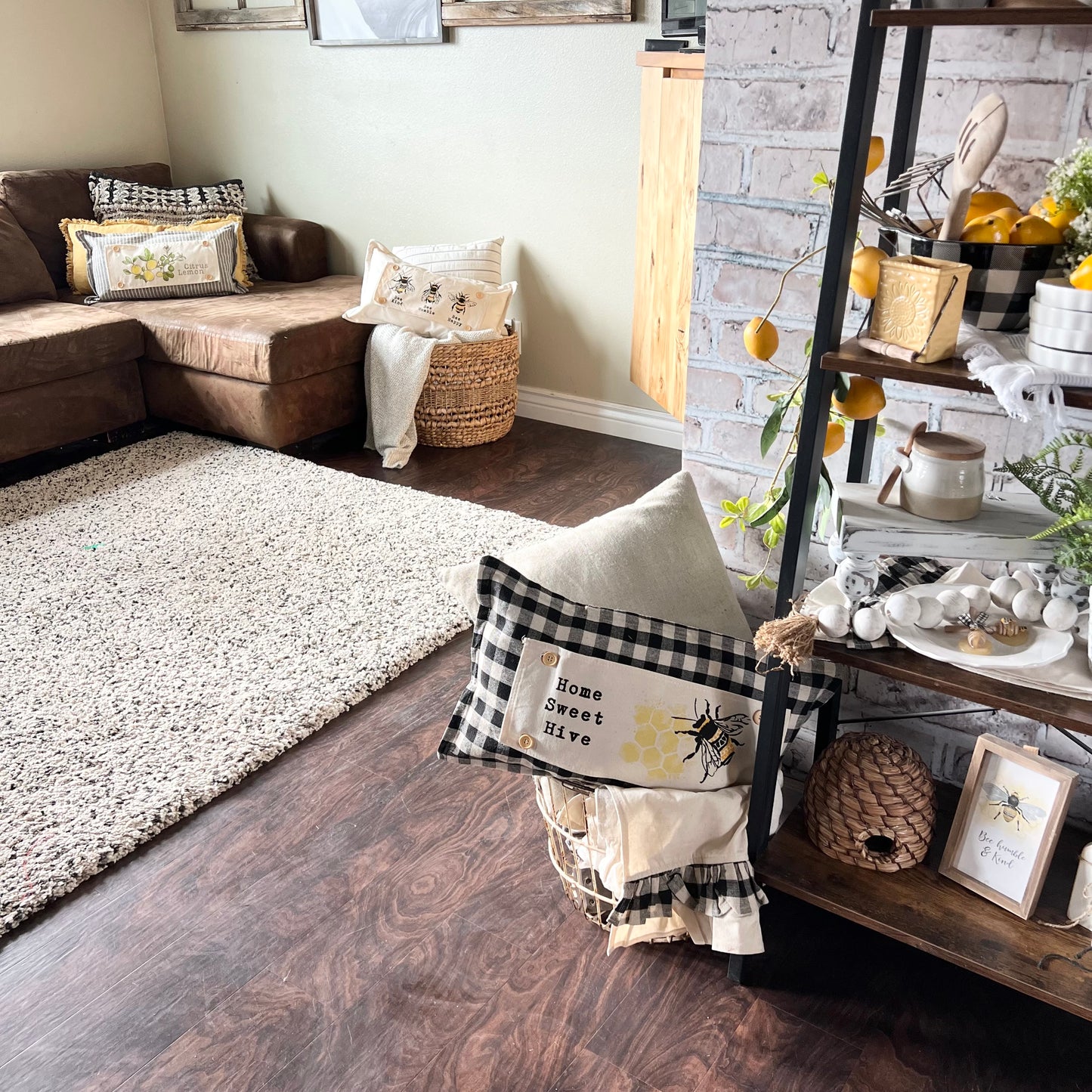 4 PANELS ONLY CUSTOM BUNDLE: RECTANGLE Spring / Summer Mother's Day Set of these 4 panels:Mom Day,  CUSTOM PANEL, BARN QUILT, HOME SWEET HIVE, CITRUS LEMON