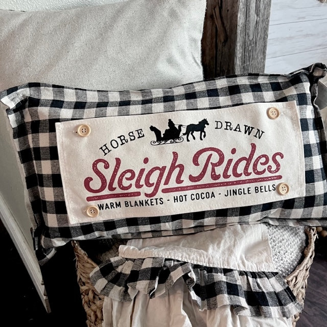 BUNDLE SET!  SAVE! Custom FALL Wedding Gift Bundle:  3 seasons + CHARCOAL/GALVINIZED STRIPES pillow + custom last name panel & TRACTOR / SLEIGH RIDES / CUSTOM LAST NAME PANEL