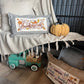 NEW! BUNDLE SET: Buffalo Check Gingham Pillow (comes w/ foam insert & these 3 panels in back pocket)  SMELL MY FEET, PUMPKIN PIE, CHRISTMAS TRUCK
