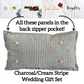 Custom Wedding Gift Bundle:  3 seasons + pillow + custom last name panel & LEMON CITRUS / WHEAT / NATIVITY / CUSTOM PANEL