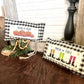 NEW BUNDLE SET: CHARCOAL & CREAM STRIPES Pillow (comes with foam insert and these 3 panels in back pocket); Winter Spring Summer Fall Autumn; TRICK OR TREAT, SUBWAY, MERRY & BRIGHT