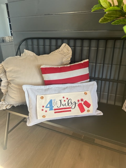 GLITTER PANEL ONLY: RECTANGLE Summer BBQ American America Flag Old Glory Sparkly 4TH OF JULY FIREWORKS