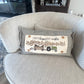 BUNDLE SET!  SAVE! Custom FALL Wedding Gift Bundle:  3 seasons + CHARCOAL/GALVINIZED STRIPES pillow + custom last name panel & TRACTOR / SLEIGH RIDES / CUSTOM LAST NAME PANEL