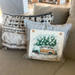 BUNDLE SET!  SAVE!  
Square Charcoal Gray Solid Pillow (comes with foam insert and these 3 panels in back pocket); Winter Spring Summer Fall Autumn:  HOCUS POCUS, PUMPKIN PATCH, STATIONWAGON
