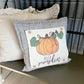 SQUARE BUNDLE SET: TICKING STRIPES PILLOW (comes with foam insert and these 4 panels in back pocket); Winter Spring Summer Fall Autumn: SKI BENCH, HELLO PUMPKIN, LAND THAT I LOVE, SPRING DRIED FLOWERS (Copy)