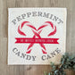 SQUARE Holiday Panel: Christmas Peppermint Shepherds Hook Staff Jesus CANDY CANE