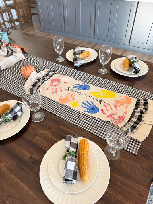 CUSTOM TABLE RUNNER: BUFFALO CHECK RUNNER