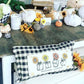 NEW! Custom Fall Wedding Gift Bundle:  2 seasons + BURLAP pillow + custom last name panel: SUNFLOWER JARS, NATIVITY, CUSTOM LAST NAME PANEL