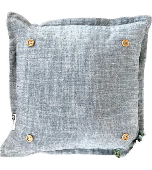 SQUARE Charcoal Gray Solid Pillow Only (includes insert)