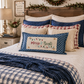 PANEL ONLY RECTANGLE:  Holiday Panel: Winter, Christmas Lights, String of Lights, Farmhouse, Red, Green, Blue ; MERRY & BRIGHT