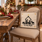 PANEL ONLY: SQUARE Christmas Christ Mary Joseph Stable Star: NATIVITY OH HOLY NIGHT SQUARE