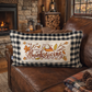 PANEL ONLY: RECTANGLE Autumn Fall Leaf Leaves November Thanksgiving Day Dessert; PUMPKIN PIE