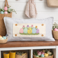 PANEL ONLY: RECTANGLE Spring, Pastel, Bunny, Buffalo Check, Checkered  Gingham; PASTEL QUILTED EGGS  with TUILIPS