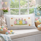 PANEL ONLY: RECTANGLE Spring, Pastel, Bunny, Buffalo Check, Checkered  Gingham; PASTEL QUILTED EGGS  with TUILIPS