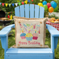 MISFIT PANEL ONLY: SQUARE Entry, Birthday, Between Holidays, House Warming, Host, Neutral: SQUARE HAPPY BIRTHDAY