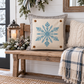 PANEL ONLY: SQUARE Blue Black Winter: SNOWFLAKE SQUARE
