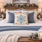 PANEL ONLY: SQUARE Blue Black Winter: SNOWFLAKE SQUARE