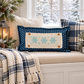 NEW! RECTANGLE WINTER BUNDLE:  3 seasons + BLUE POLKADOT REC. pillow: CHRISTMAS FORREST, SNOWFLAKES, KISSING BOTH