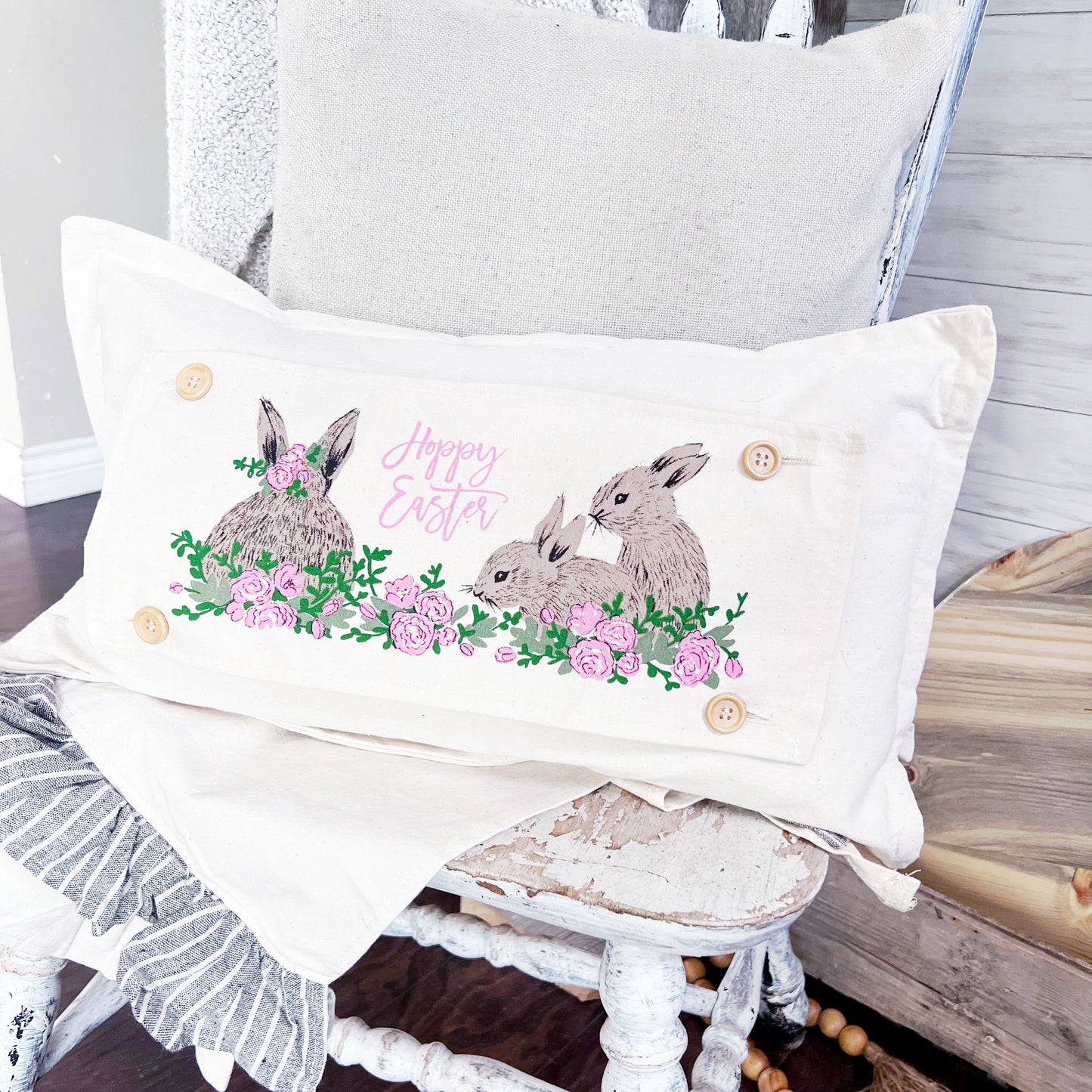 4 PANEL ONLY BUNDLE: RECTANGLE Easter Bundle Panels PASTEL EGGS / EASTER TRUCK / CARROTS / FLORAL BUNNIES