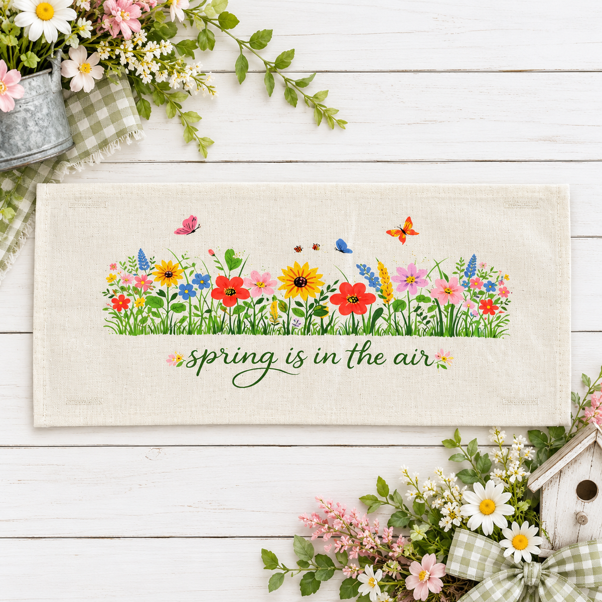 PANEL ONLY: RECTANGLE Spring, Summer, Floral, Garden Lover, Plants, Flowers; SPRING IS IN THE AIR