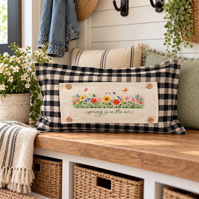 PANEL ONLY: RECTANGLE Spring, Summer, Floral, Garden Lover, Plants, Flowers; SPRING IS IN THE AIR