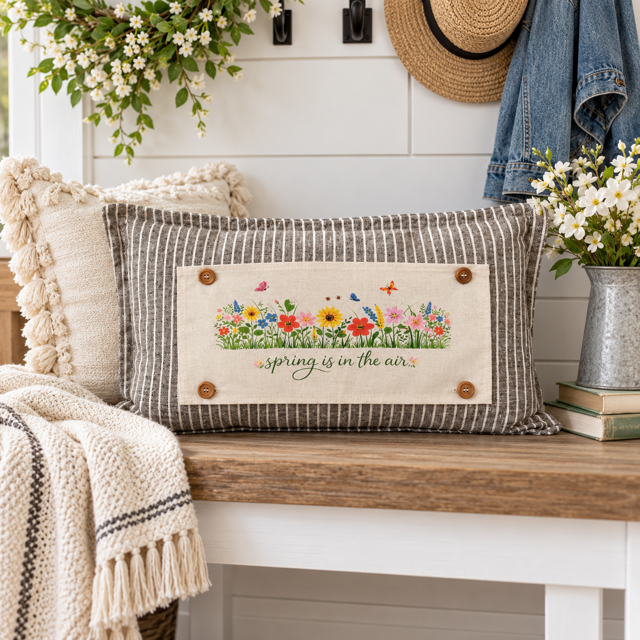 PANEL ONLY: RECTANGLE Spring, Summer, Floral, Garden Lover, Plants, Flowers; SPRING IS IN THE AIR