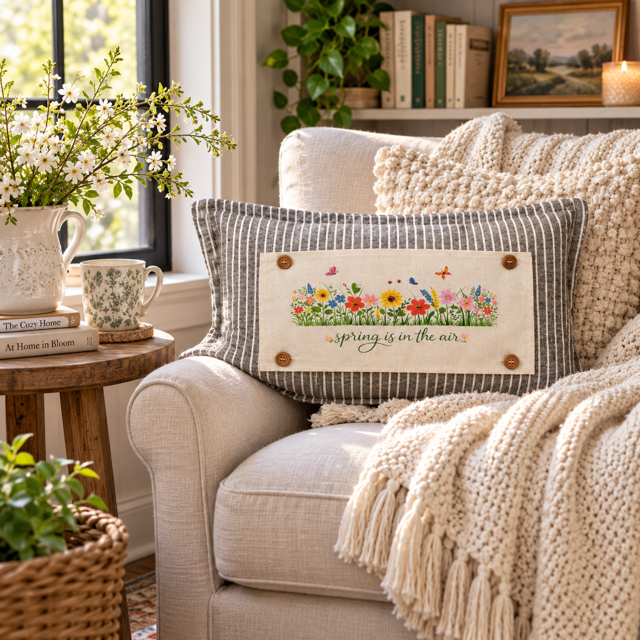 PANEL ONLY: RECTANGLE Spring, Summer, Floral, Garden Lover, Plants, Flowers; SPRING IS IN THE AIR