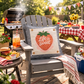 PANEL ONLY: SQUARE Spring, Summer, Garden Lover, Plants, Flowers; Life is Sweet STRAWBERRY ICE CREAM